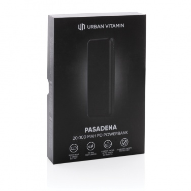 Logotrade Firmengeschenke das Foto: Urban Vitamin Pasadena 20.000mAh 18W PD Powerbank