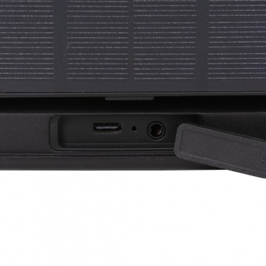 Logotrade Firmengeschenke das Foto: Skywave 12W Solar-Lautsprecher aus RCS recyceltem Kunststoff