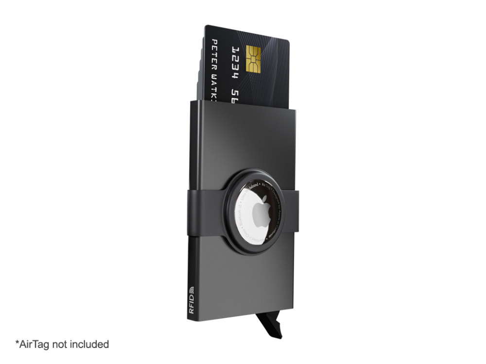 Logotrade Geschäftsgeschenke das Foto: RFID-Kreditkartenetui mit Halter für AirTag 2163108