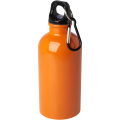 Oregon 400 ml RCS-zertifizierte, einwandige Trinkflasche aus Edelstahl mit Karabinerhaken, Orange