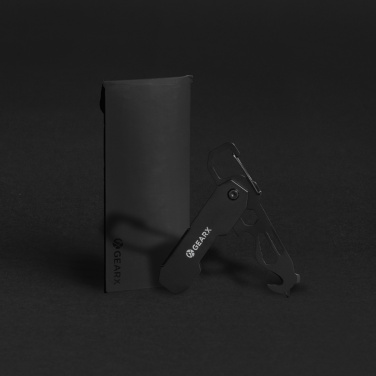 Logotrade Werbeartikel das Foto: Gear X faltbares EDC-Werkzeug mit Karabinerhaken