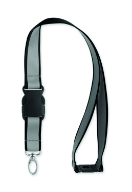 Logotrade Firmengeschenke das Foto: Reflektierendes RPET-Lanyard