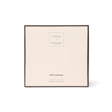 Logotrade Geschäftsgeschenke das Foto: VINGA x TGL Handpflege-Geschenkset