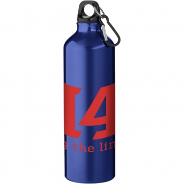Logotrade promotional gift picture of: Oregon 770 ml aluminium water bottle with carabiner