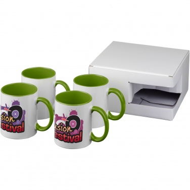 Logo trade promotional products image of: Ceramic sublimation mug 4-pieces gift set