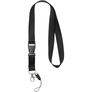 Logo trade business gifts image of: Sagan phone holder lanyard with detachable buckle