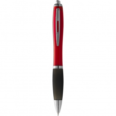Logo trade advertising product photo of: Nash ballpoint pen coloured barrel and black grip