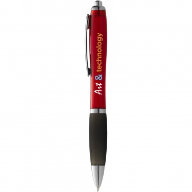 Logotrade promotional items photo of: Nash ballpoint pen coloured barrel and black grip