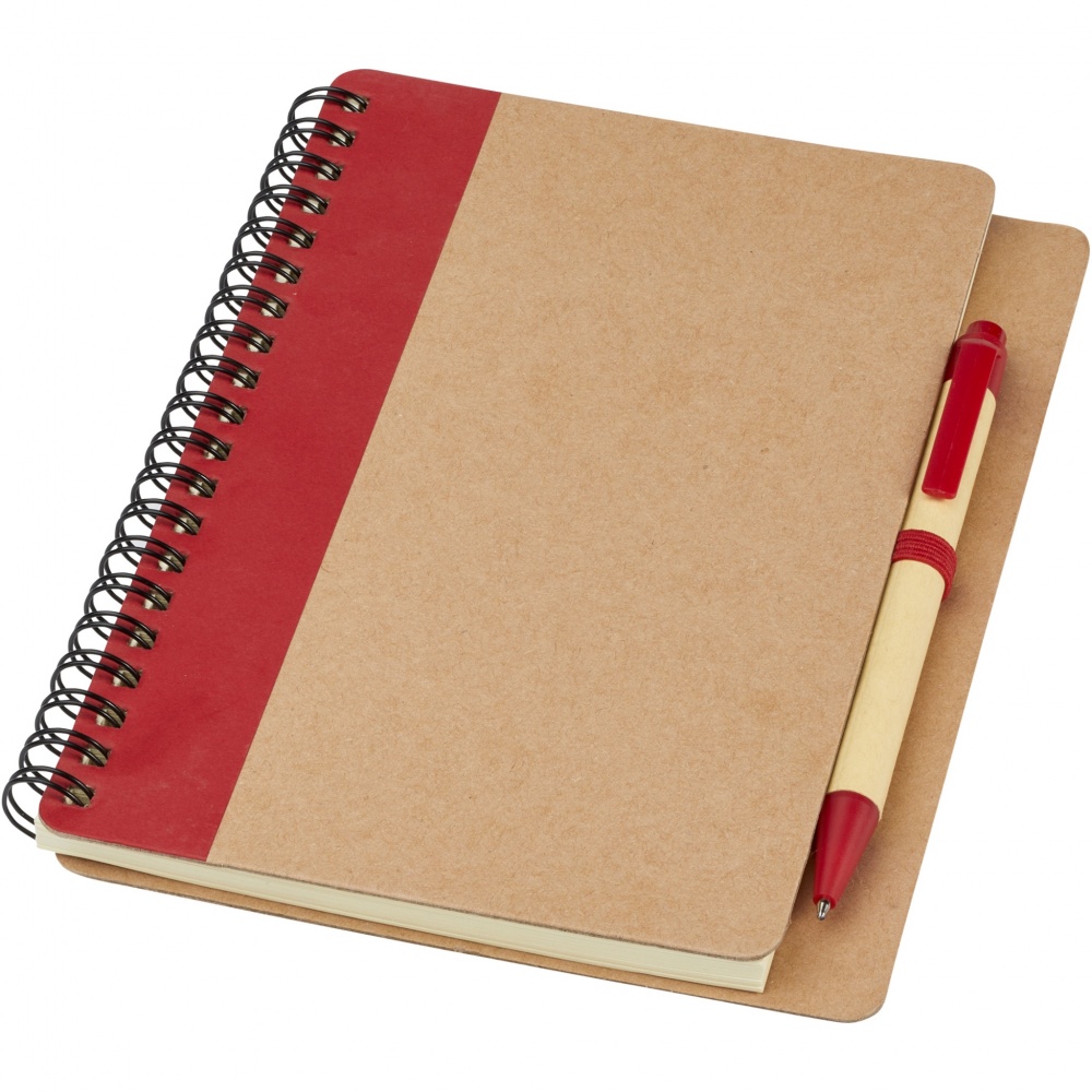 Logo trade advertising products picture of: Priestly recycled notebook with pen