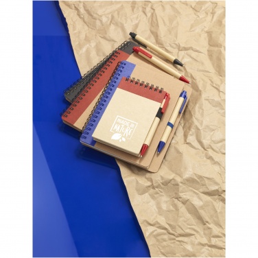 Logo trade promotional products image of: Priestly recycled notebook with pen