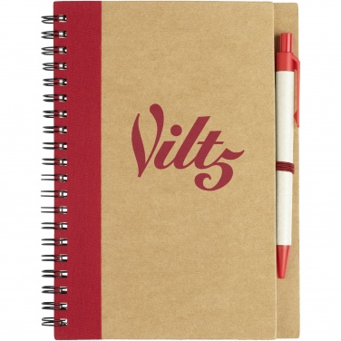 Logo trade promotional gifts image of: Priestly recycled notebook with pen