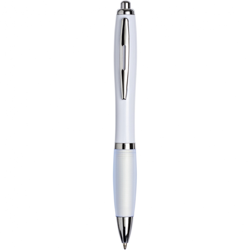 Logo trade promotional merchandise image of: Nash ballpoint pen with coloured barrel and grip