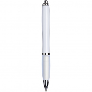 Logo trade promotional items image of: Nash ballpoint pen with coloured barrel and grip