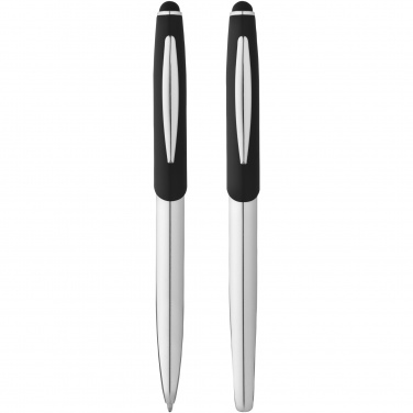 Logotrade business gift image of: Geneva stylus ballpoint pen and rollerball pen set