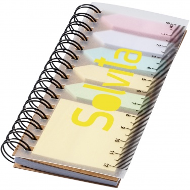 Logo trade corporate gifts picture of: Spinner spiral notebook with coloured sticky notes
