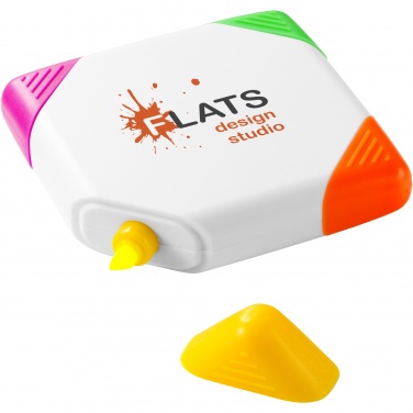 Logotrade corporate gift image of: Trafalgar square-shaped 4-colour highlighter