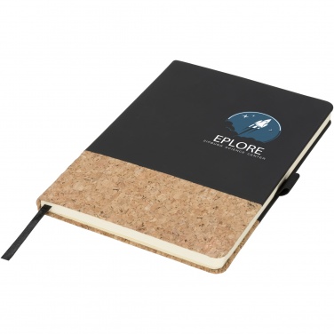 Logo trade promotional merchandise image of: Evora A5 cork thermo PU notebook