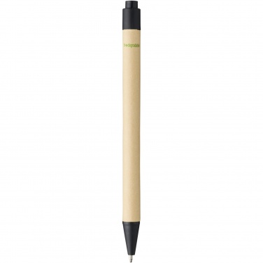 Logo trade promotional gift photo of: Berk recycled carton and corn plastic ballpoint pen