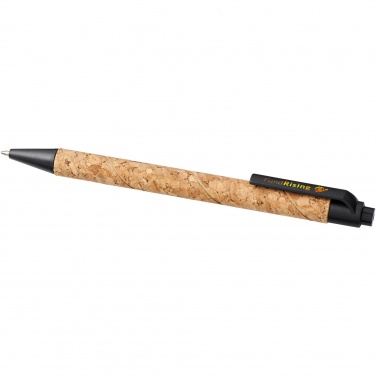 Logo trade promotional product photo of: Midar cork and wheat straw ballpoint pen