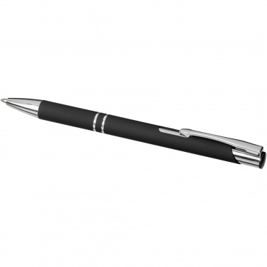 Logo trade promotional giveaways image of: Moneta soft touch ballpoint pen