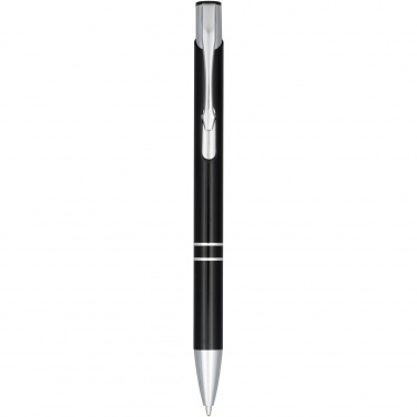Logo trade promotional giveaways picture of: Moneta anodized aluminium click ballpoint pen