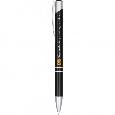 Logotrade promotional merchandise picture of: Moneta anodized aluminium click ballpoint pen