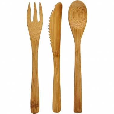 Logotrade promotional product image of: Celuk bamboo cutlery set