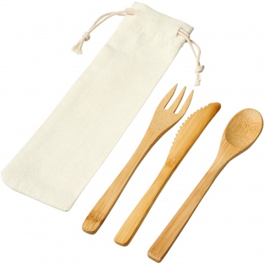 Logo trade promotional products picture of: Celuk bamboo cutlery set