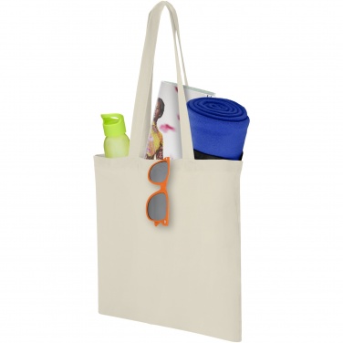Logo trade business gift photo of: Carolina 100 g/m² cotton tote bag 7L