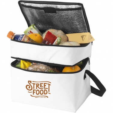 Logotrade advertising products photo of: Oslo 2-zippered compartments cooler bag 13L