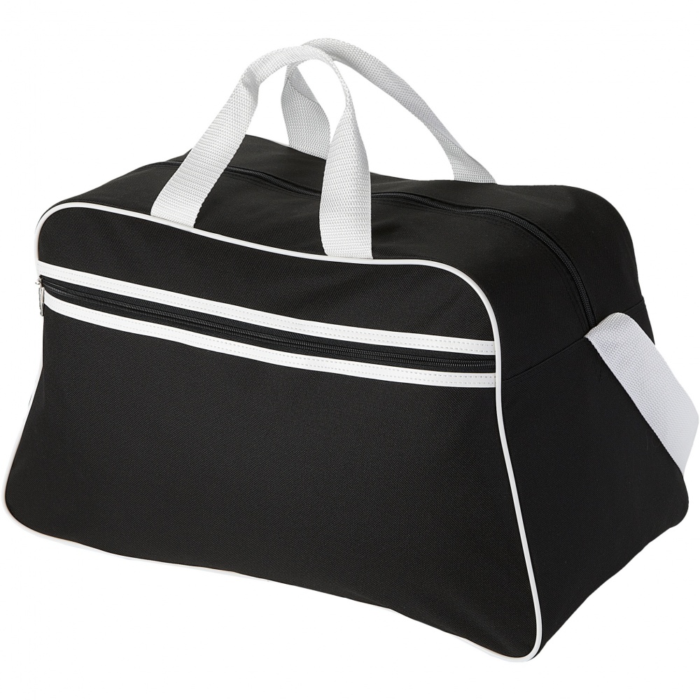 Logotrade corporate gift image of: San Jose 2-stripe sports duffel bag 30L