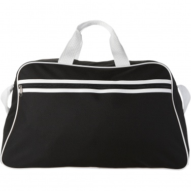 Logo trade business gifts image of: San Jose 2-stripe sports duffel bag 30L