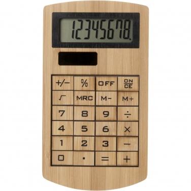 Logotrade promotional product image of: Eugene calculator made of bamboo