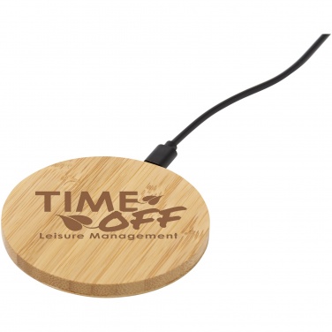 Logotrade promotional gift picture of: Essence 5W bamboo wireless charging pad
