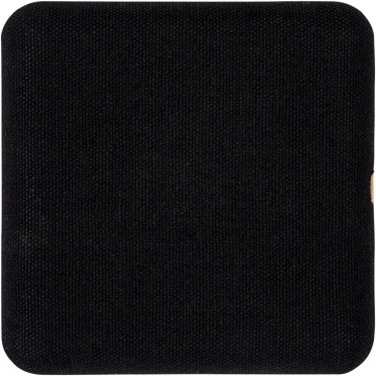 Logotrade promotional product image of: Leaf 5W bamboo and fabric wireless charging pad