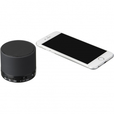 Logo trade promotional gifts image of: Duck cylinder Bluetooth® speaker with rubber finish