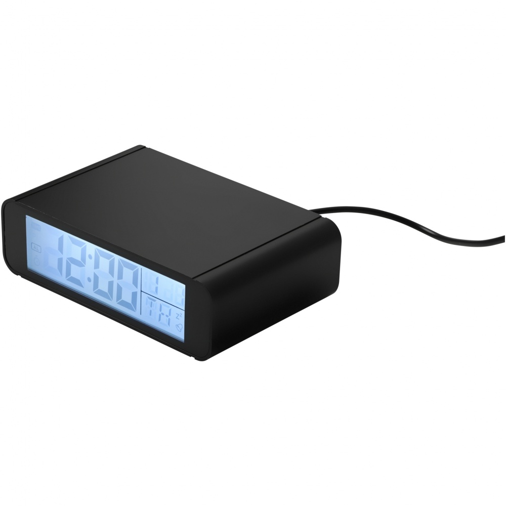Logotrade promotional giveaway image of: Seconds 5W wireless charging clock