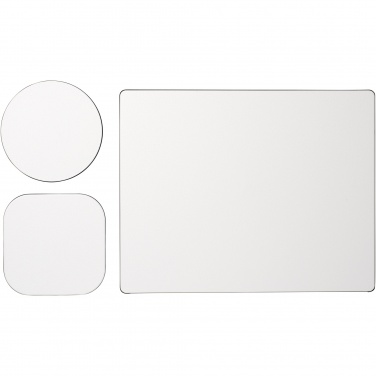 Logotrade promotional items photo of: Brite-Mat® mouse mat and coaster set combo 1