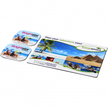 Logotrade promotional giveaways photo of: Brite-Mat® mouse mat and coaster set combo 3