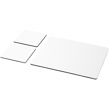 Logo trade promotional gifts image of: Q-Mat® mouse mat and coaster set combo 3