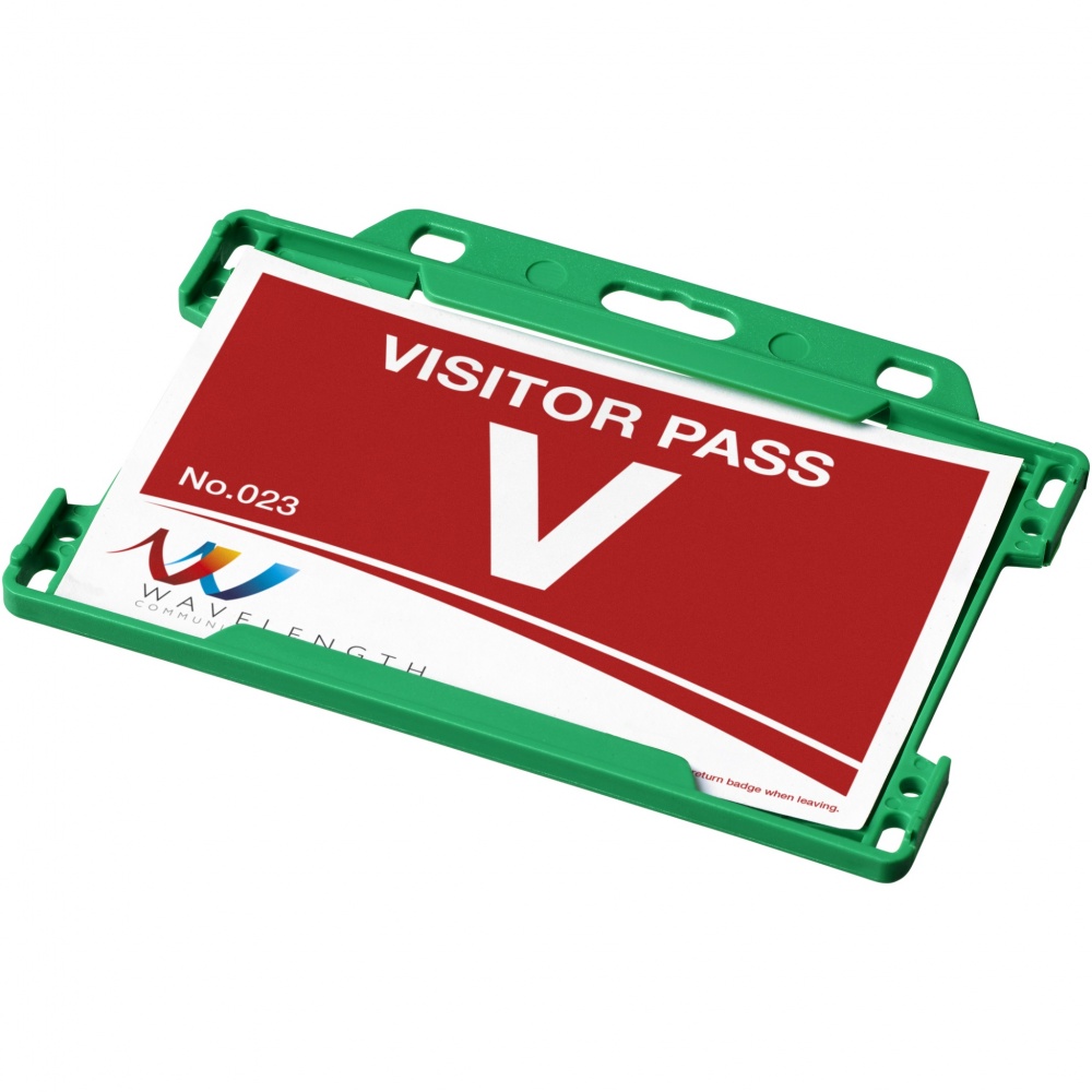 Logo trade business gifts image of: Vega plastic card holder