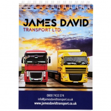 Logo trade promotional item photo of: Desk-Mate® spiral A6 notebook