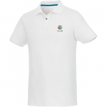 Logo trade corporate gifts picture of: Beryl short sleeve men's organic recycled polo