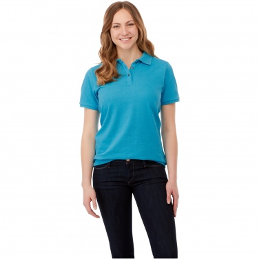 Logotrade promotional merchandise image of: Beryl short sleeve women's organic recycled polo