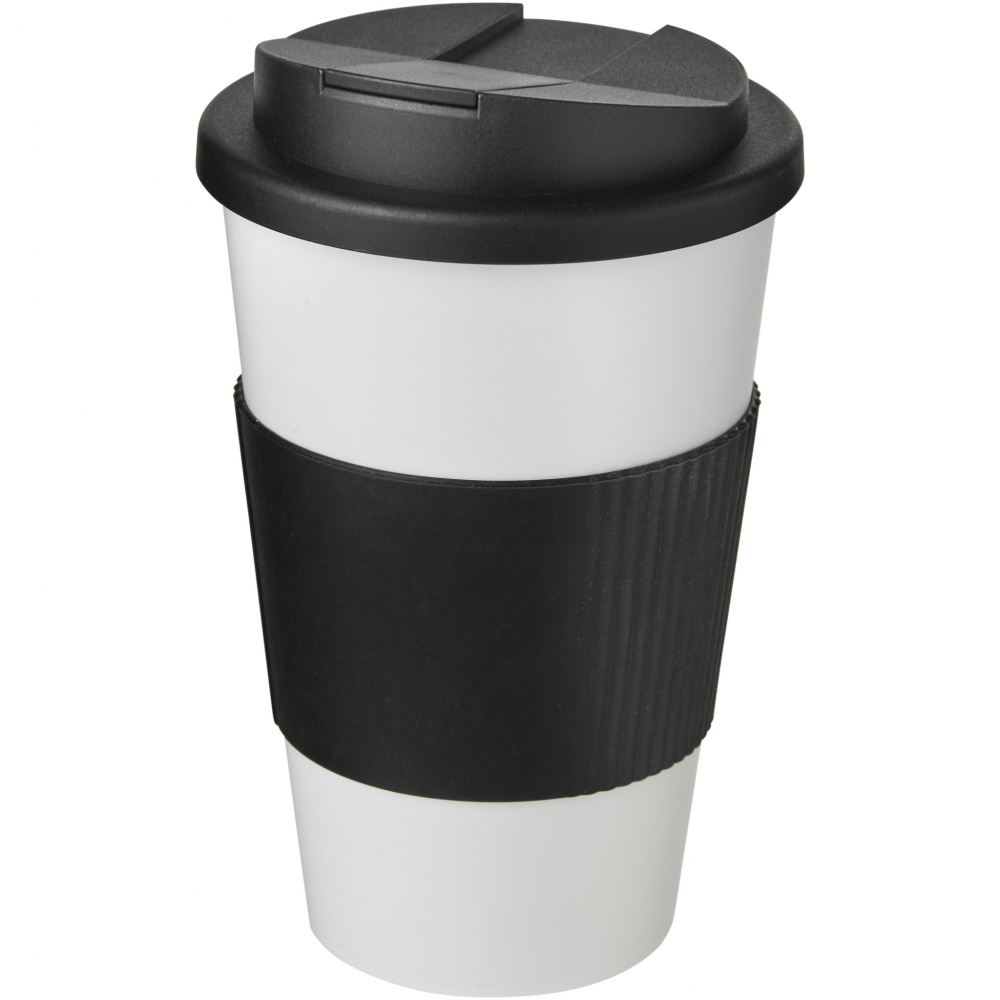 Logo trade corporate gifts picture of: Americano® 350 ml tumbler with grip & spill-proof lid