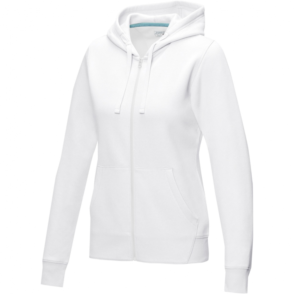 Logo trade advertising product photo of: Ruby women’s organic recycled full zip hoodie