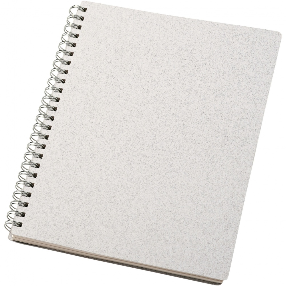 Logotrade corporate gift picture of: Bianco A5 size wire-o notebook