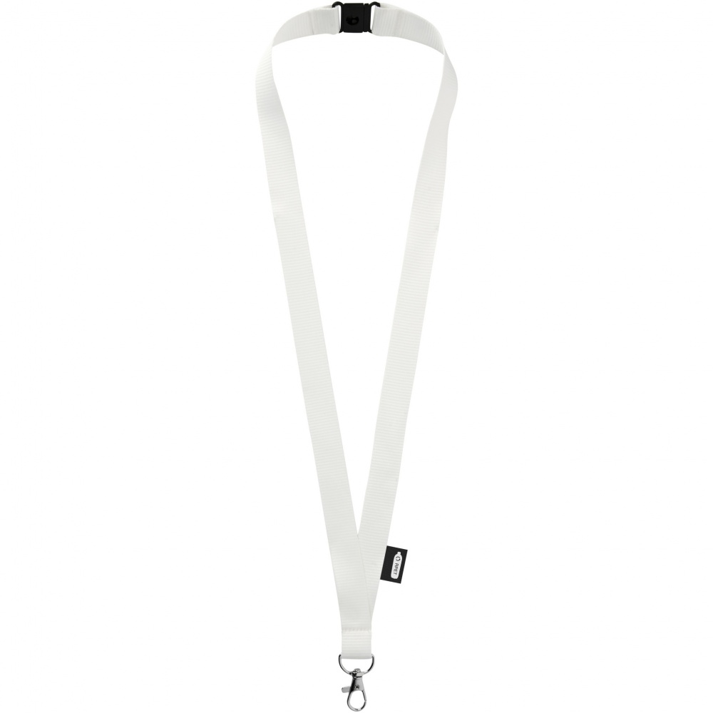 Logo trade promotional items picture of: Tom recycled PET lanyard with breakaway closure