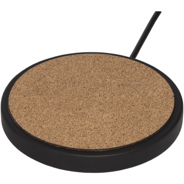 Logo trade corporate gifts image of: Kivi 10W limestone/cork wireless charging pad