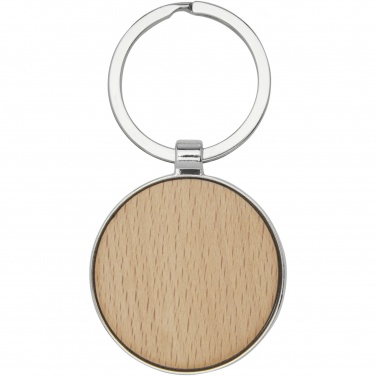 Logotrade advertising product image of: Moreno beech wood round keychain